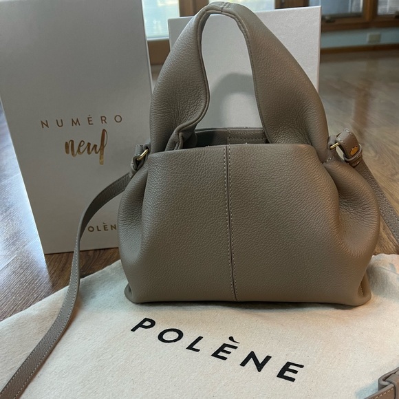 Polene Handbags - Polène Numéro Neuf Mini taupe